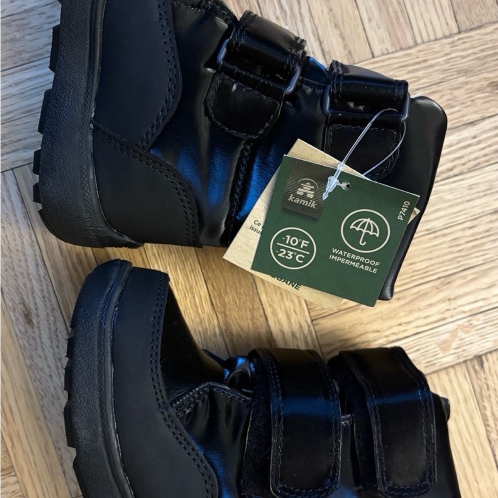 Kamik Kids Black Waterproof Boots